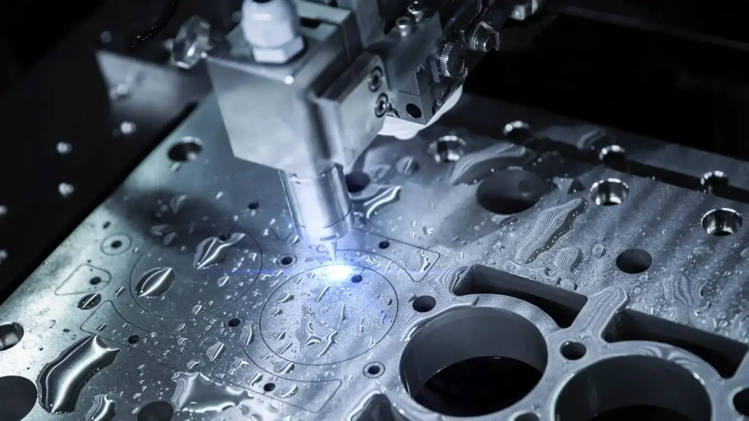 cnc machining in process