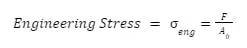 engineering stress formula