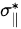 {\displaystyle \sigma _{\parallel }^{*}}