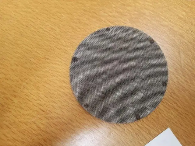 An example of extruder screen